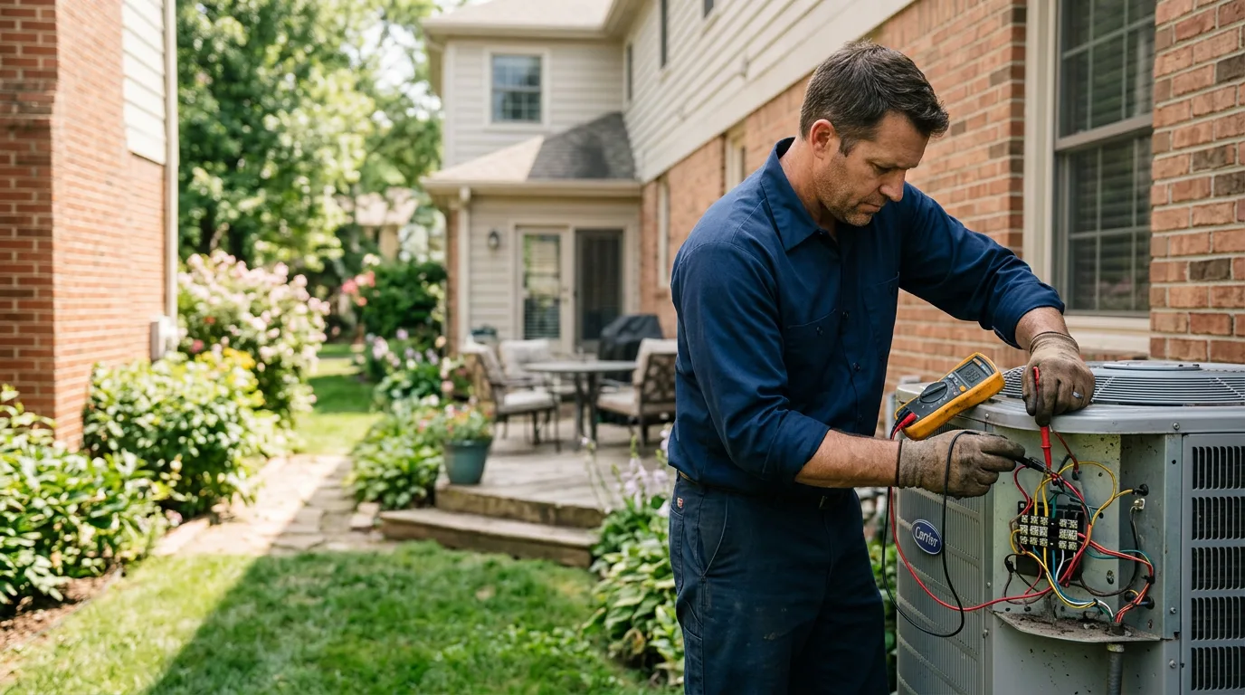 HVAC technician working near Drakesboro, KY